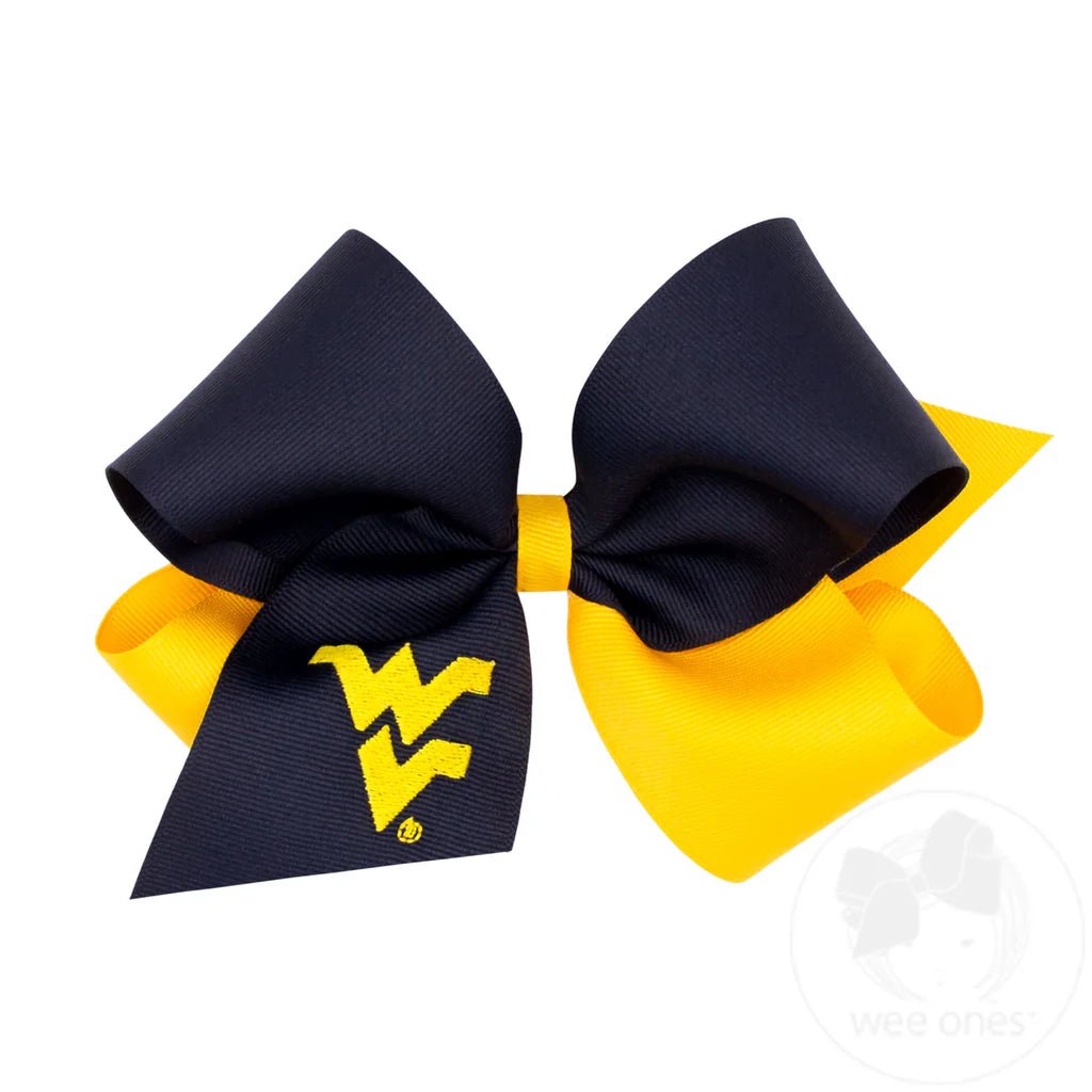 MEDIUM TWO-TONE COLLEGIATE EMBROIDERED GROSGRAIN