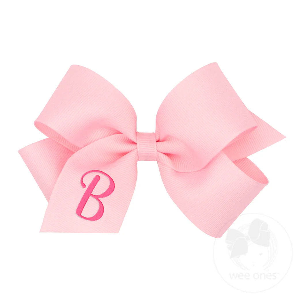MONOGRAM GROSGRAIN MED BOW