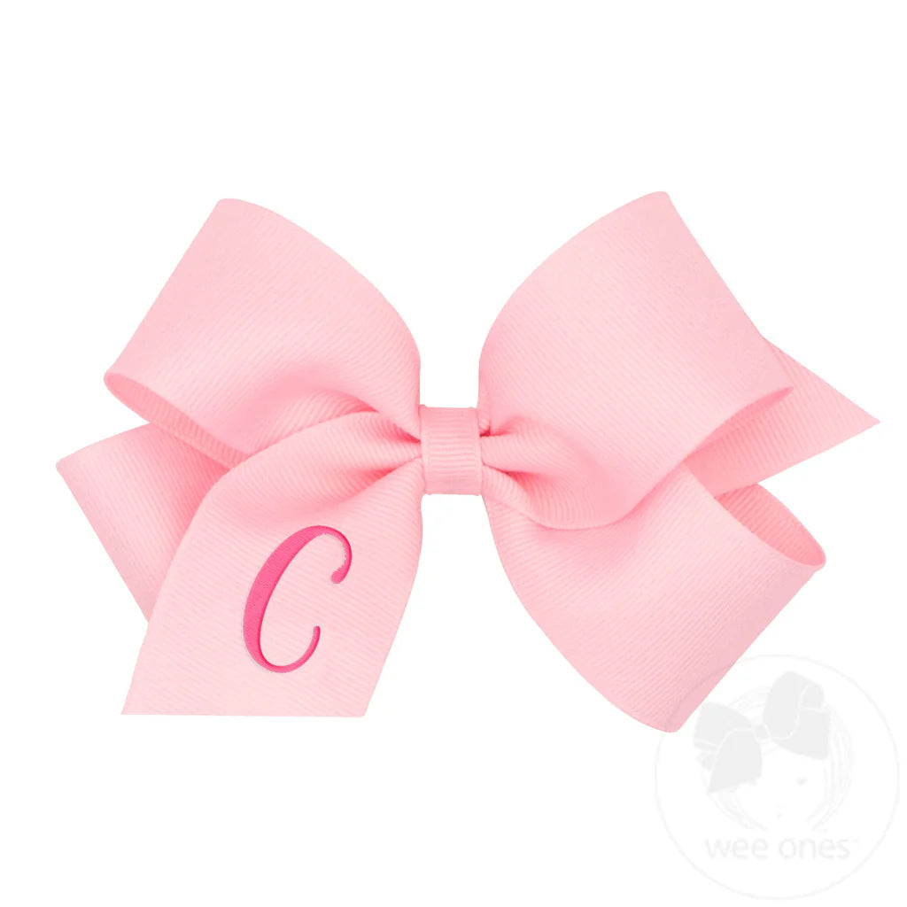 MONOGRAM GROSGRAIN MED BOW