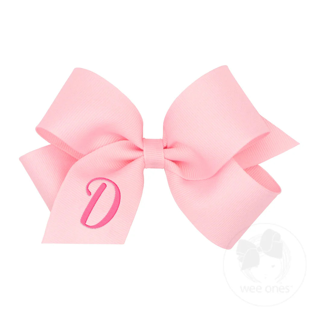 MONOGRAM GROSGRAIN MED BOW