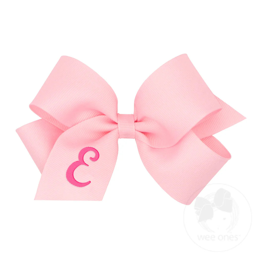 MONOGRAM GROSGRAIN MED BOW