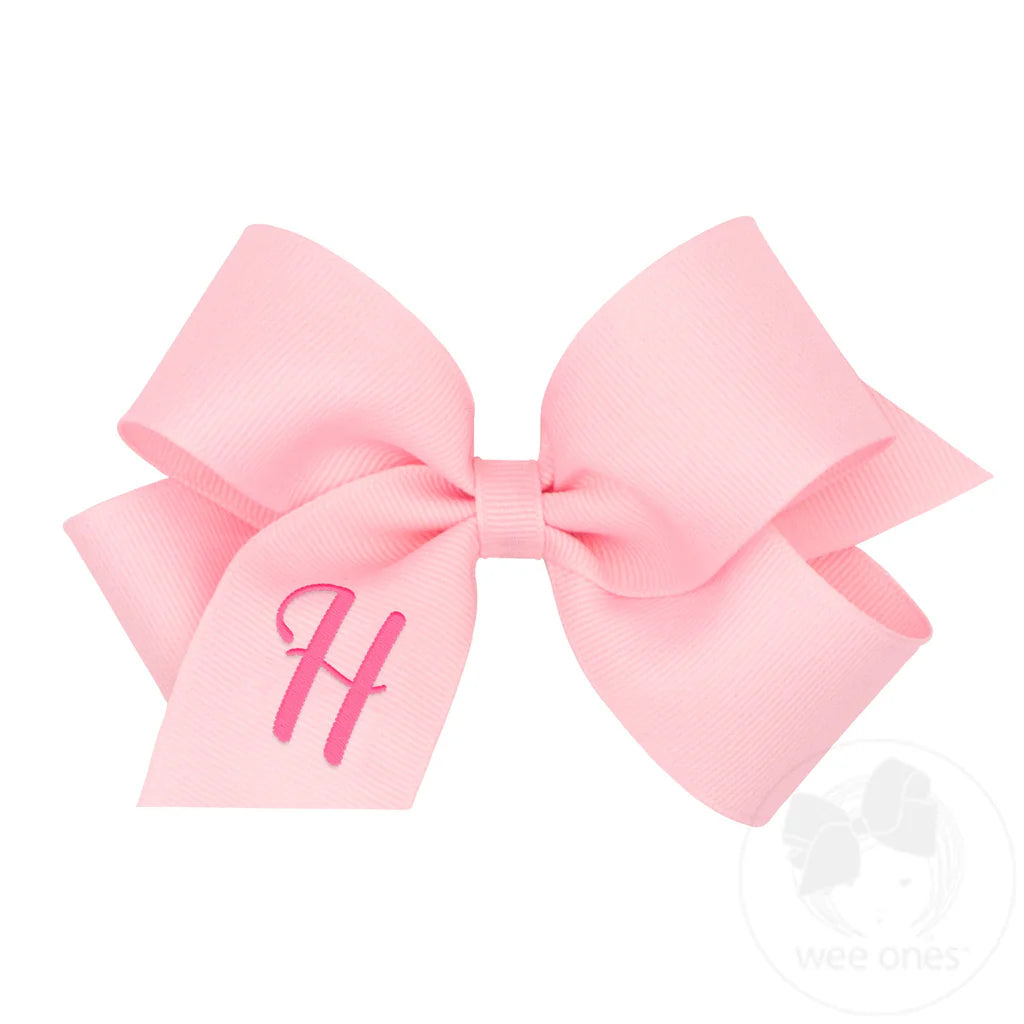 MONOGRAM GROSGRAIN MED BOW