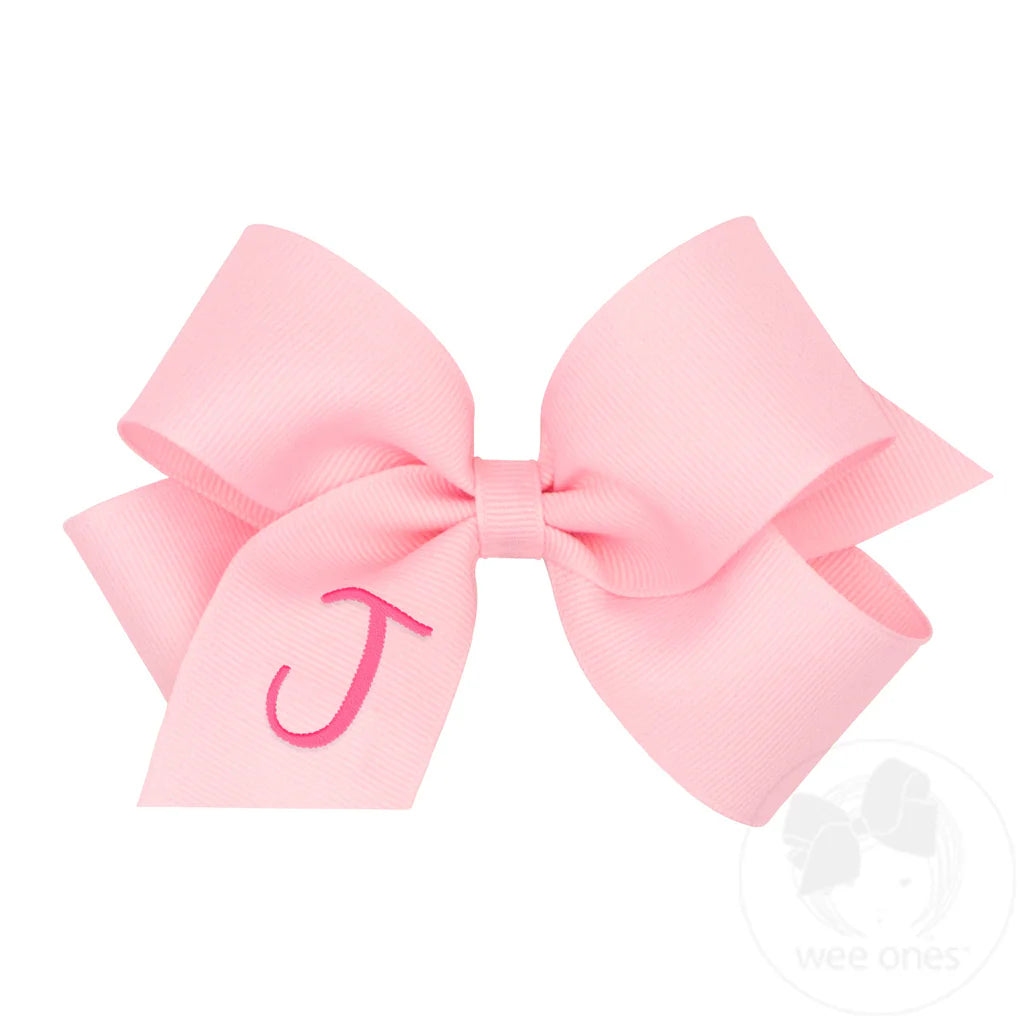 MONOGRAM GROSGRAIN MED BOW