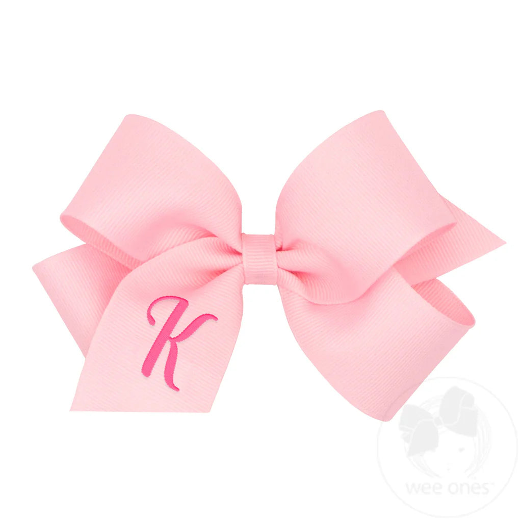 MONOGRAM GROSGRAIN MED BOW
