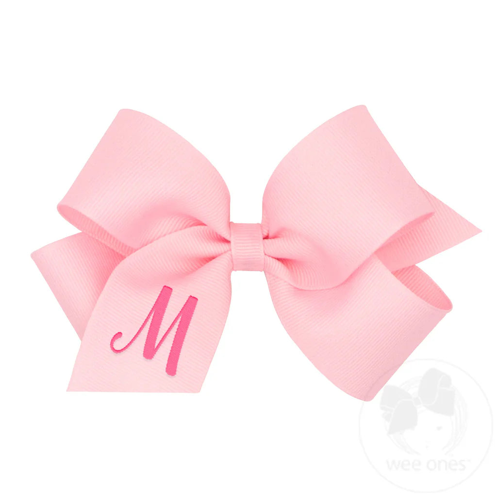 MONOGRAM GROSGRAIN MED BOW