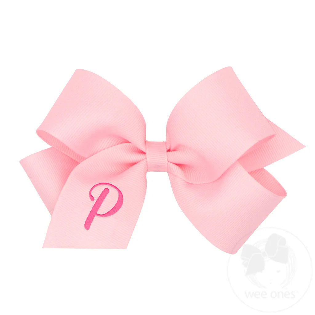 MONOGRAM GROSGRAIN MED BOW