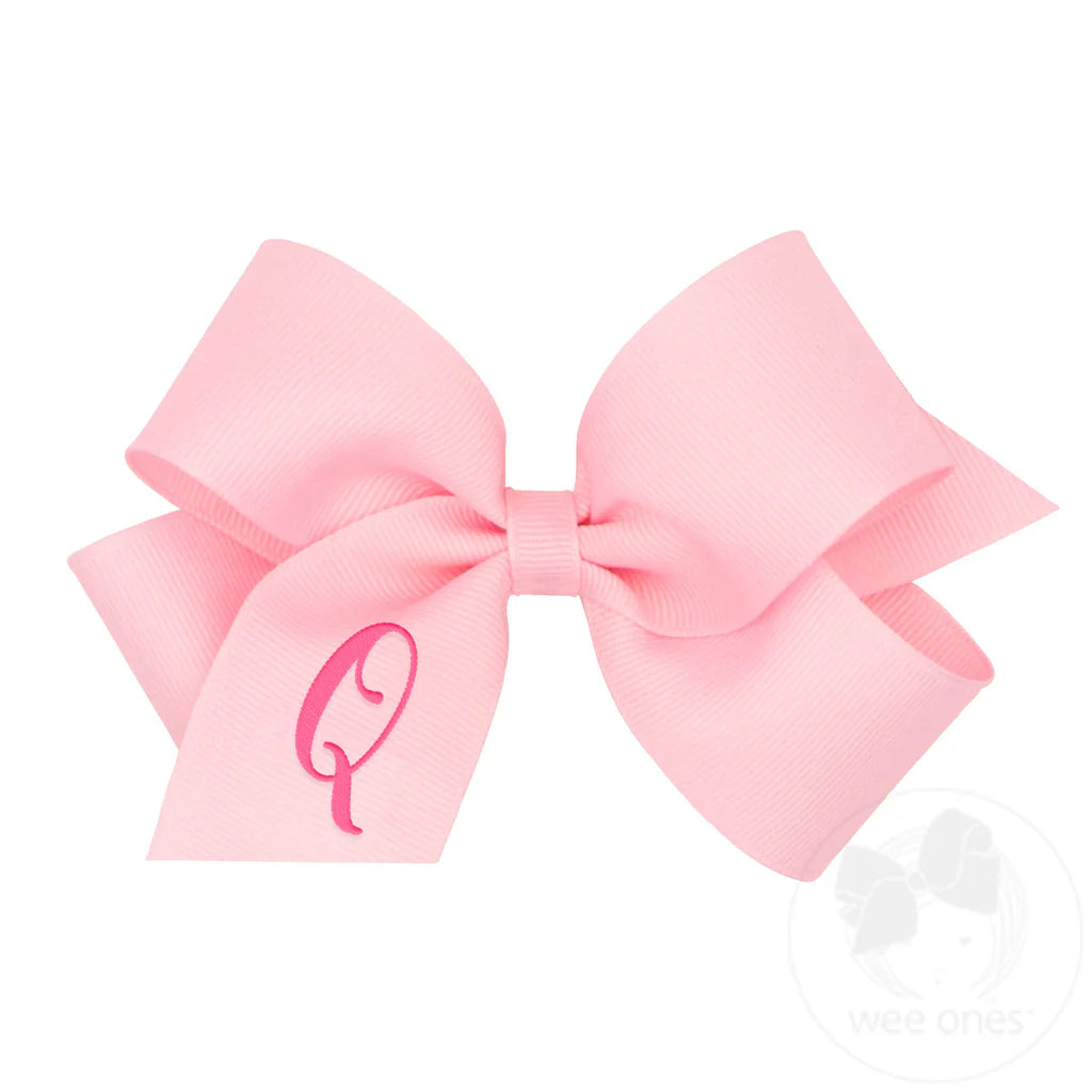 MONOGRAM GROSGRAIN MED BOW