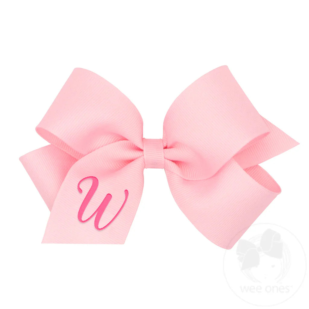 MONOGRAM GROSGRAIN MED BOW