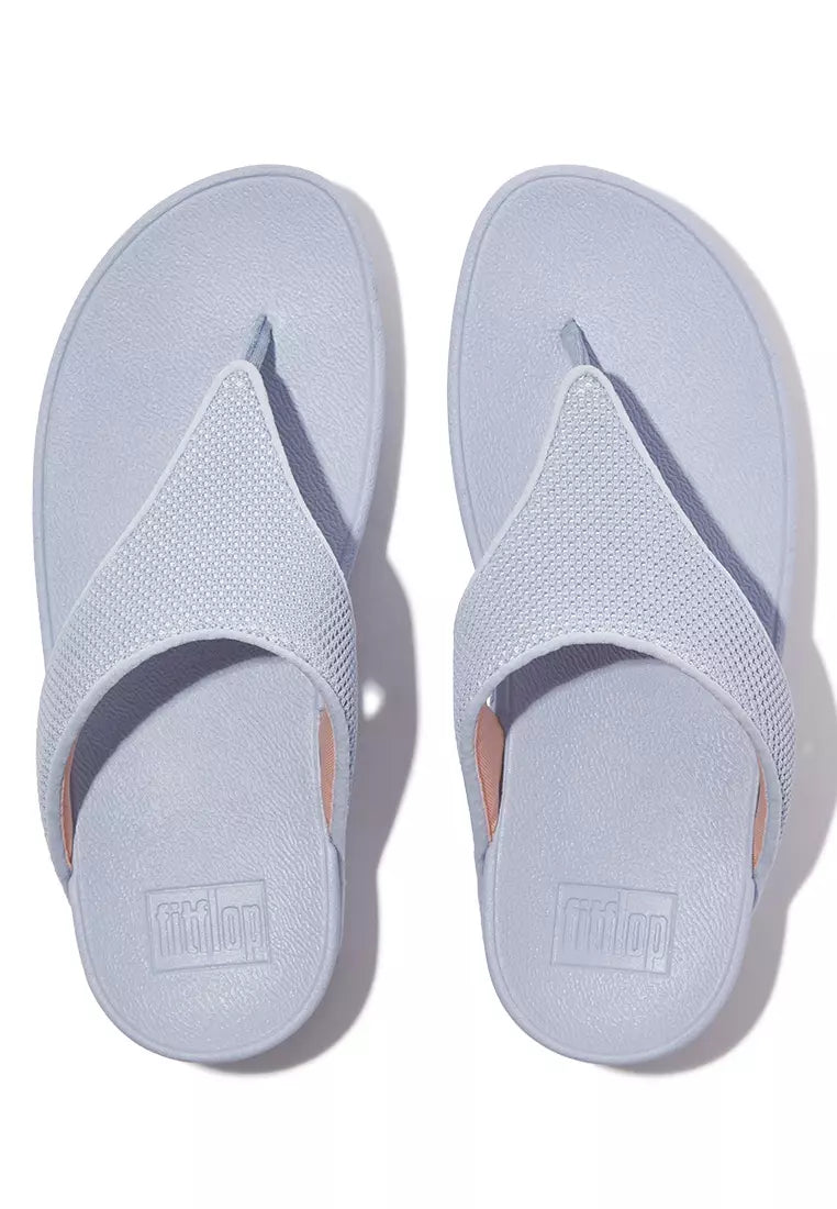 LULU WATER RESISTANT TWO- TONE WEBBING TOE THONG
