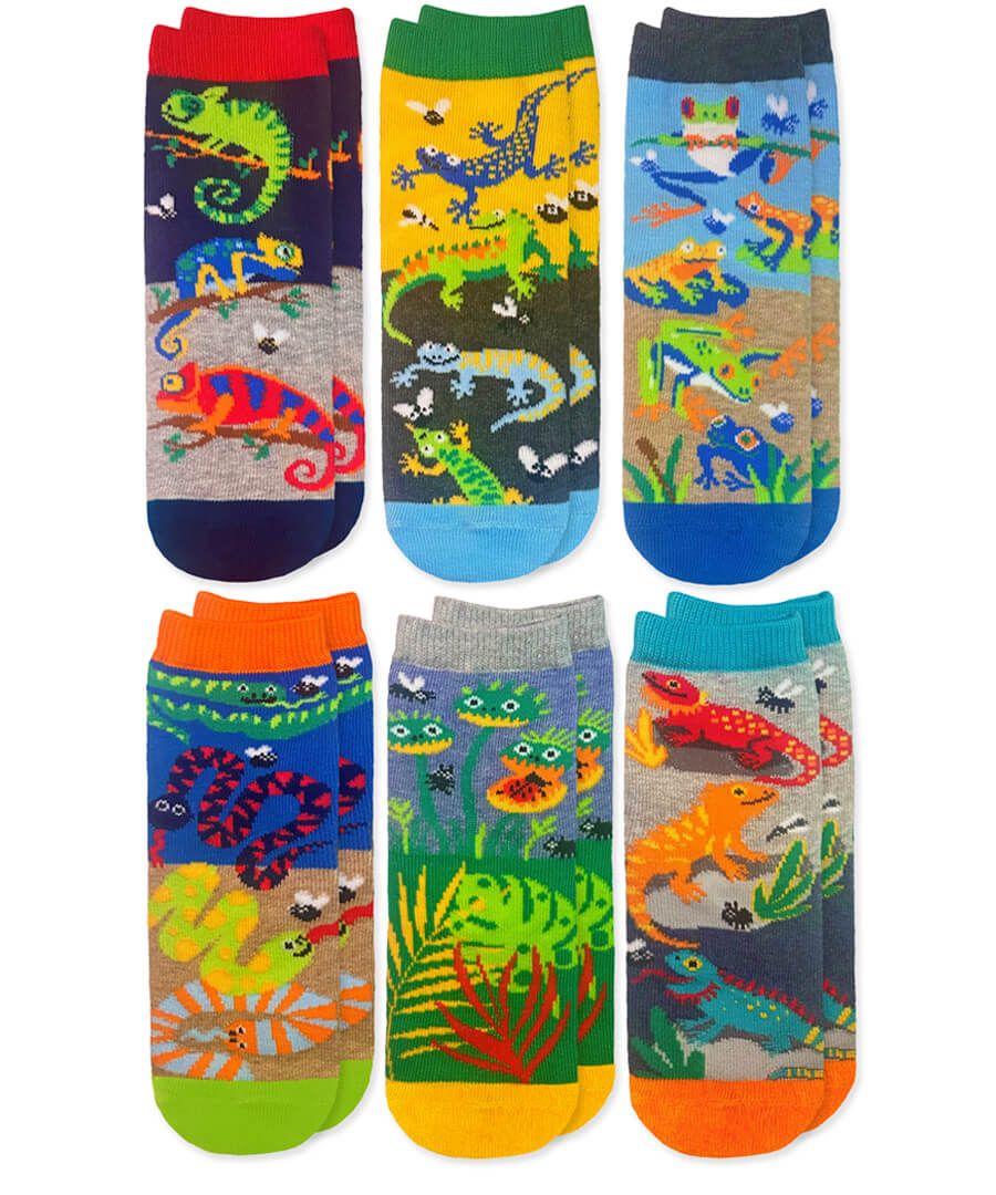 REPTILE PATTERN CREW SOCK