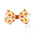 MINI GROSGRAIN HARVEST PRINT BOW