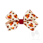 MINI GROSGRAIN HARVEST PRINT BOW