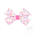 Medium "Big Sis" Printed Grosgrain Hair Bow