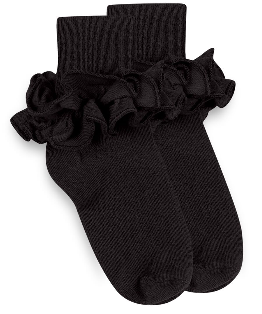 Misty Ruffle Lace Turn Cuff Socks 1 Pair