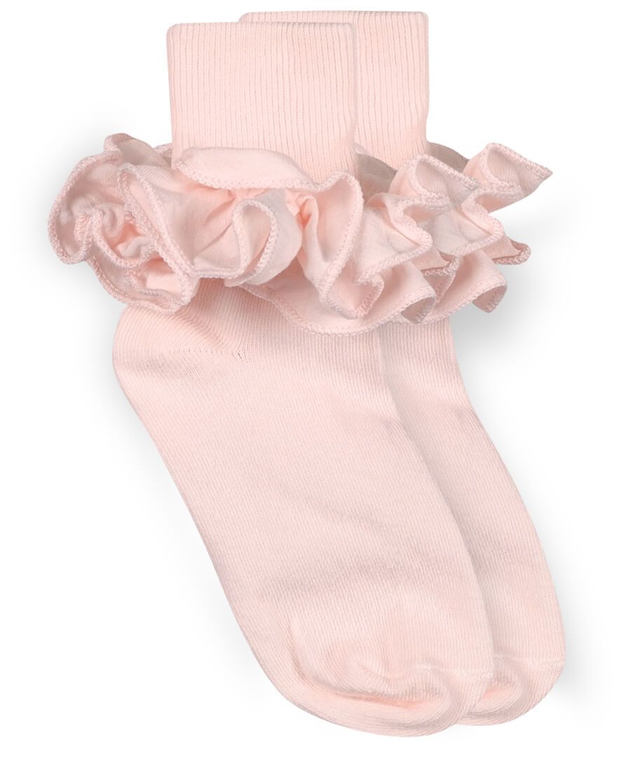 Misty Ruffle Lace Turn Cuff Socks 1 Pair