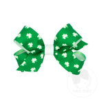 MINI SHAMROCK PRINT BOW