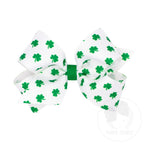 MEDIUM SHAMROCK PRINT BOW