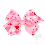 MEDIUM HEART PRINT GROSGRAIN