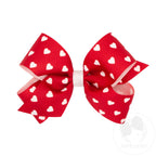 MEDIUM HEART PRINT GROSGRAIN