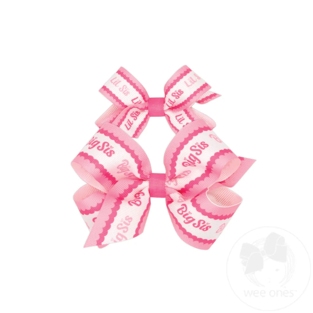 2 PACK MINI/MEDIUM SISTER BOW