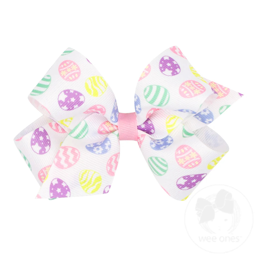 MEDIUM EASTER PRINT BOW