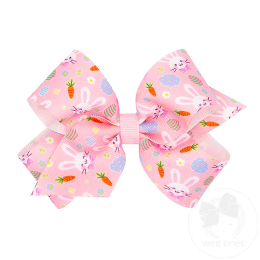 MEDIUM EASTER PRINT BOW