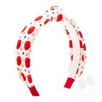 BACK TO SCHOOL PRINTED KNOT HEADBAND