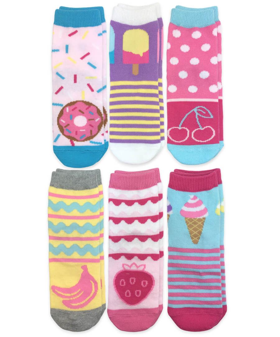 SWEET TREATS FASHION PATTERN CREW SOCK