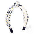 COLLEGE STAR PRINT KNOT HEADBAND