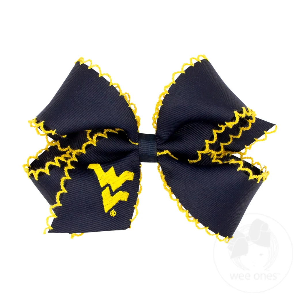MEDIUM WV MOONSTITCH EMBROIDERED BOW
