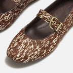 DELICATO PONY COW MARY JANES