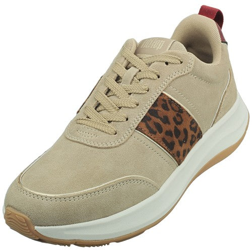 F-MODE Flow Leopard Suede Trainers