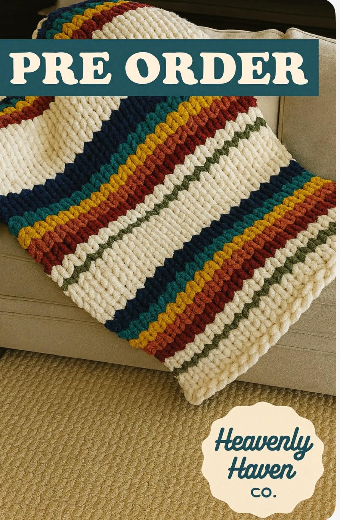 Handmade Beautiful Chunky Blanket