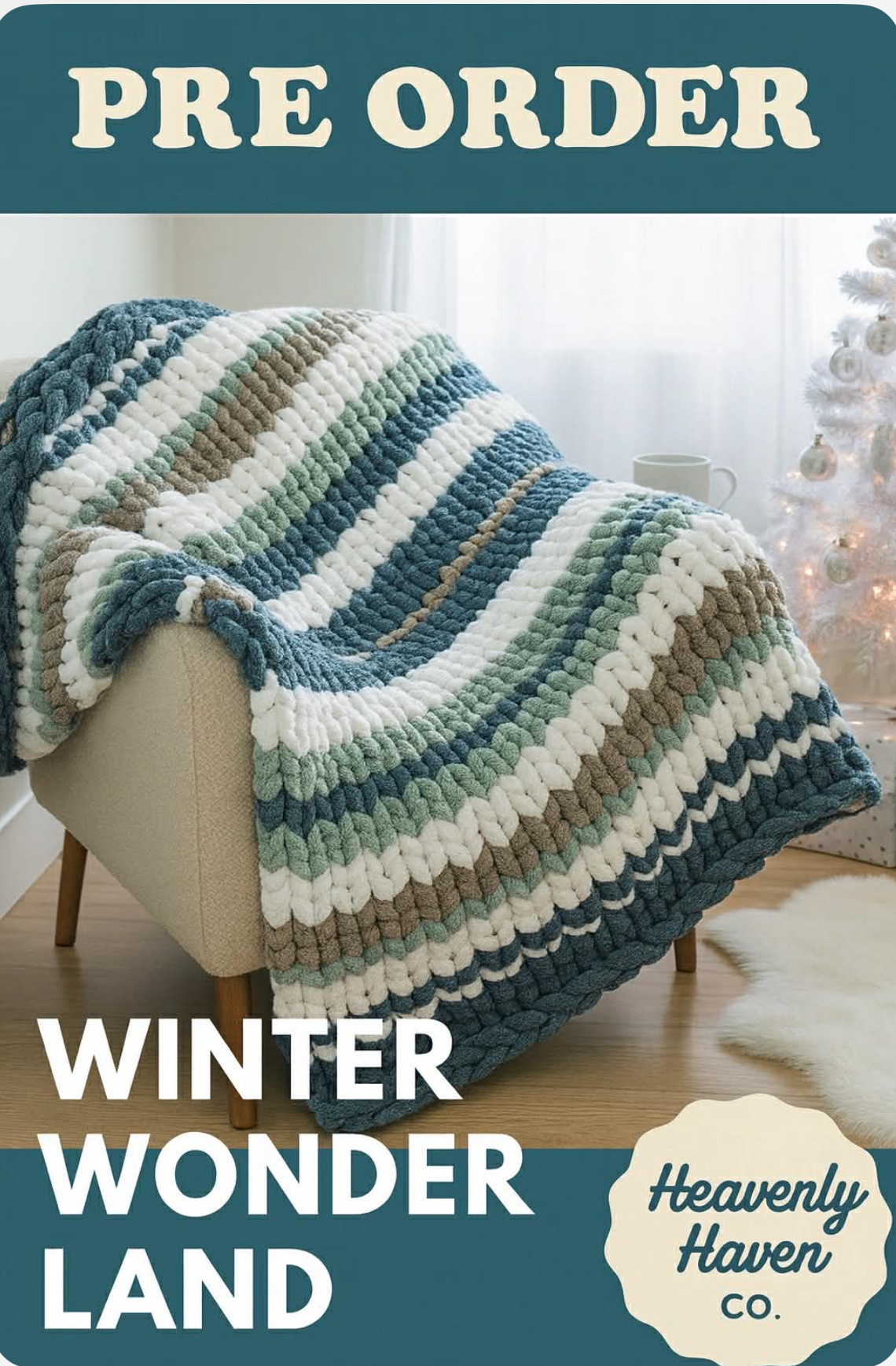 Handmade Beautiful Chunky Blanket