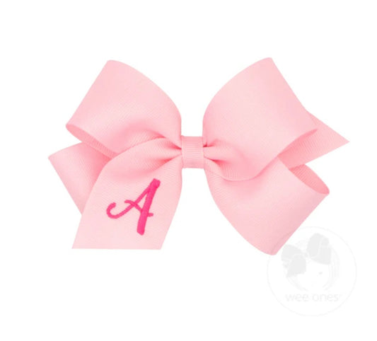 KING MONOGRAM GROSGRAIN BOW