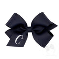 Medium Monogrammed Grosgrain Hair Bow