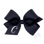 Medium Monogrammed Grosgrain Hair Bow