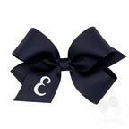Medium Monogrammed Grosgrain Hair Bow