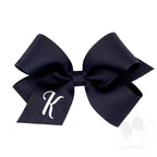 Medium Monogrammed Grosgrain Hair Bow