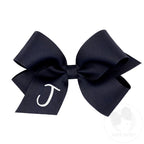 Medium Monogrammed Grosgrain Hair Bow