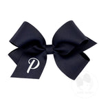 Medium Monogrammed Grosgrain Hair Bow