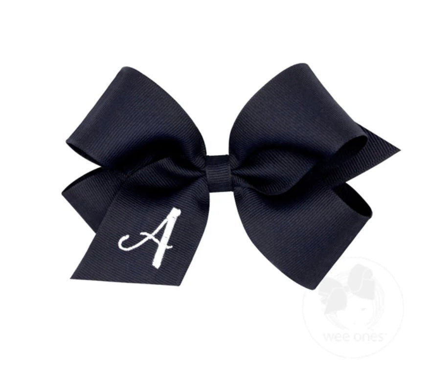 KING MONOGRAM GROSGRAIN BOW
