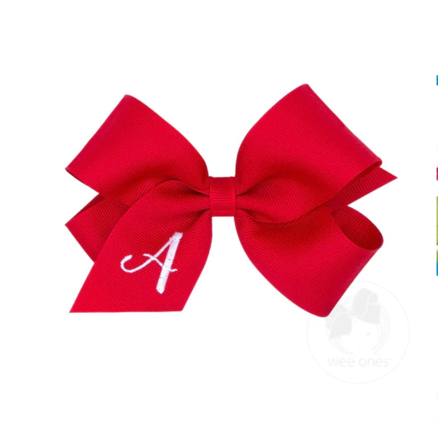 KING MONOGRAM GROSGRAIN BOW