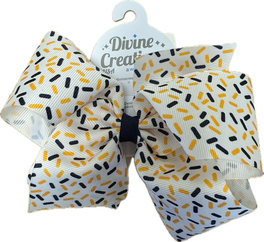 KING CONFETTI PRINT BOW