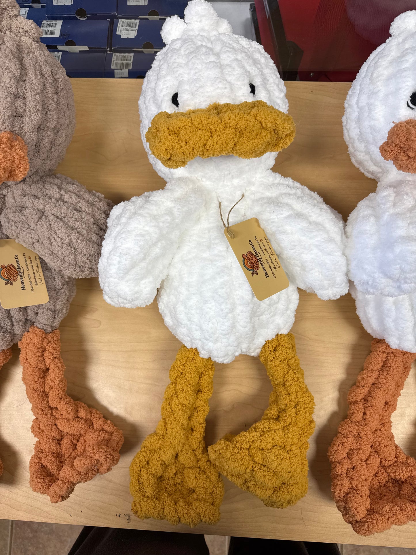 HANDMADE KNIT SNUGGLY BUDDY DUCK