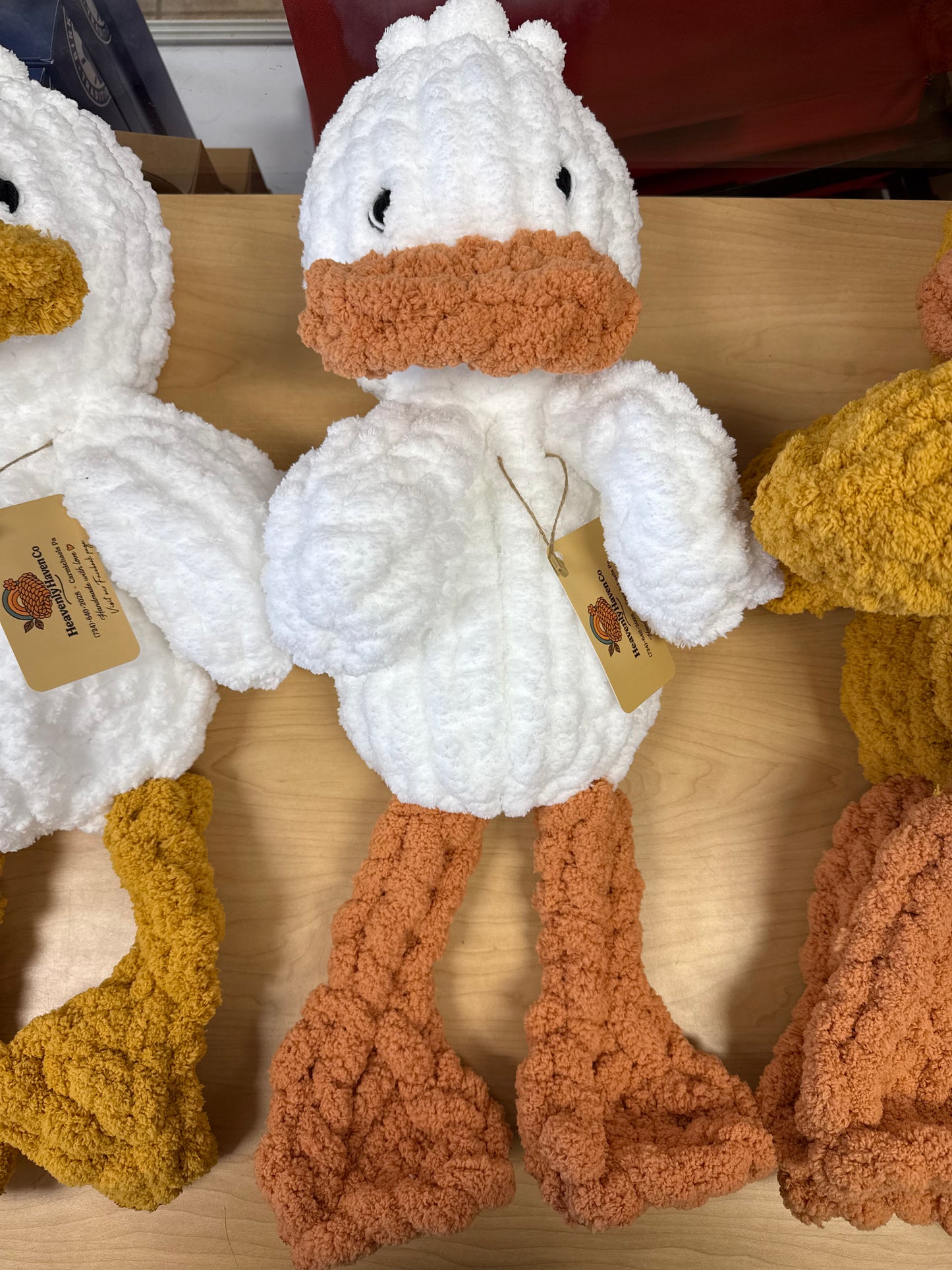 HANDMADE KNIT SNUGGLY BUDDY DUCK
