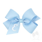 MONOGRAM GROSGRAIN MED INITIAL BOW
