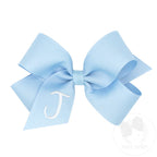MONOGRAM GROSGRAIN MED INITIAL BOW