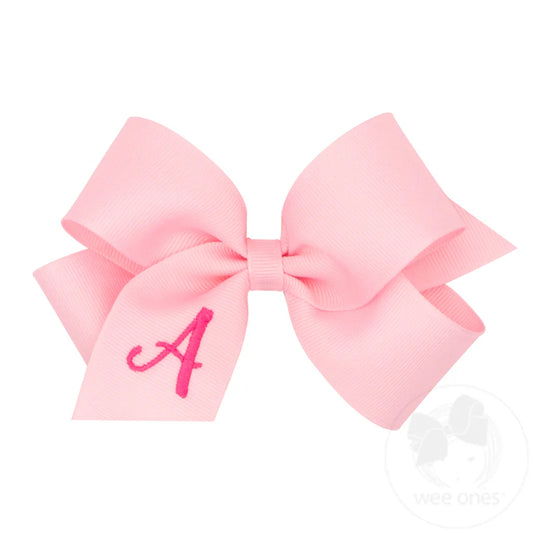 MONOGRAM GROSGRAIN MED BOW