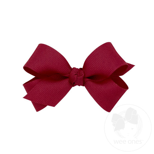 MINI GROSGRAIN BOW W/ KNOT